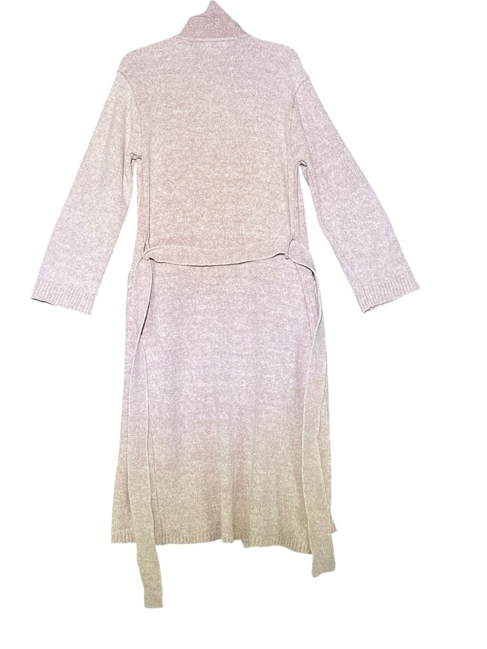 NATORI Blush Pink Soft Knit Long Robe with Belt Front Pockets Women’s Small - Picture 3 of 9